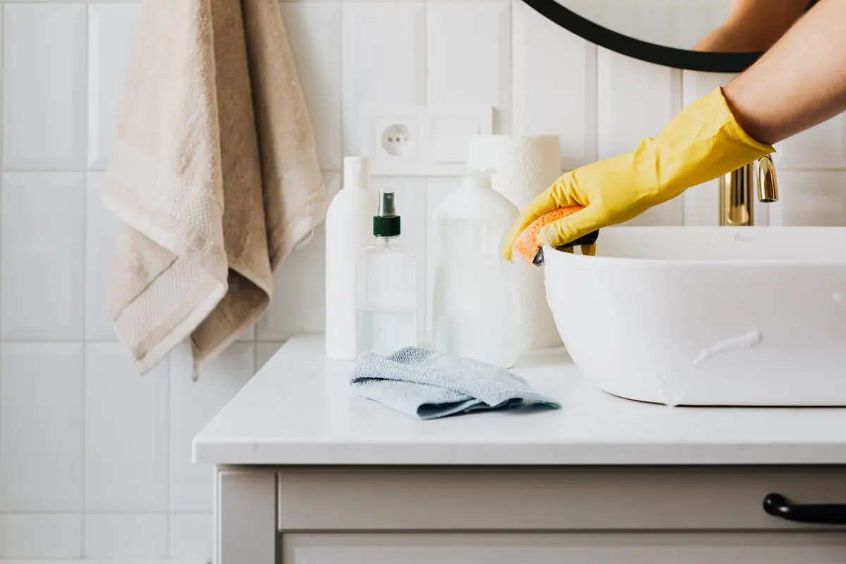 Bright kitchen ready for professional cleaning